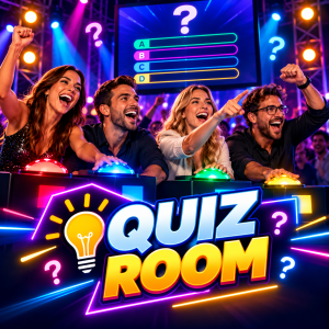 Animation Quiz Room avec écran et buzzers lumineux pour un team building